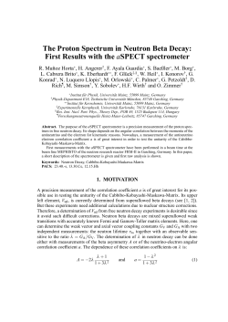 The Proton Spectrum in Neutron Beta Decay: First Results with the
