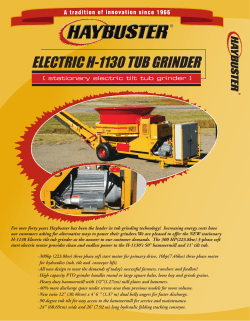 electric h-1130 tub grinder