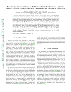 Joint Density-Functional Theory of the Electrode