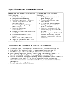 Signs of Stability and Instability in Beowulf