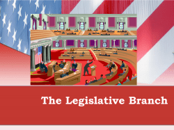 The Legislative Branch