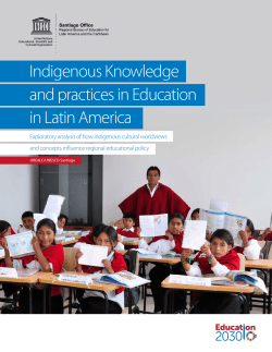 Indigenous knowledge and practices in education in