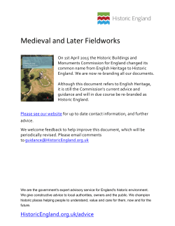 Introductions to Heritage Assets - Medieval and