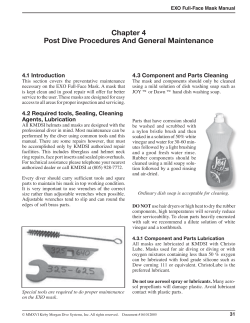 Chapter 4 Post Dive Procedures And General