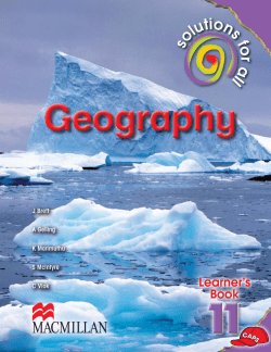 Solutions for all Geography Grade 11 Learner`s Book