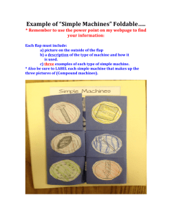 Example of Simple Machines Foldable