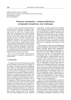 Planetary cartography &ndash; sample publications, cartographic