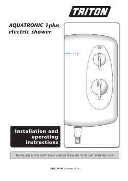 Aquatronic 1 Plus Installation Guide