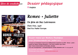 Romeo + Juliette - Z&eacute;ro de conduite