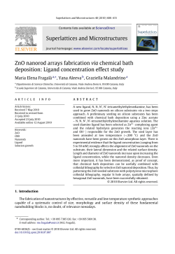 ZnO nanorod arrays fabrication via chemical bath