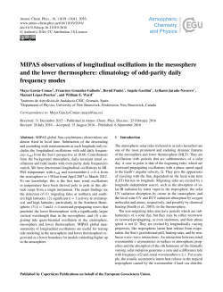 MIPAS observations of longitudinal oscillations in the mesosphere