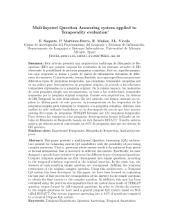 Multilayered Question Answering system applied to