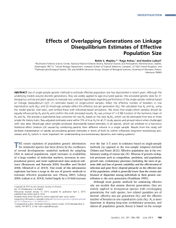 Effects of Overlapping Generations on Linkage