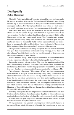 2003 publication  - Department of Tourism and Culture