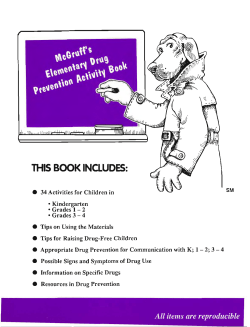 Elementary Drug Prevention - National Crime Prevention Council