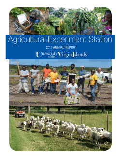 Agricultural Experiment Station - University of the Virgin Islands
