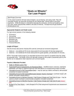 Deals on Wheels - East High School