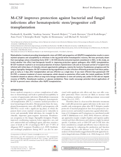 M-CSF improves protection against bacterial and fungal infections