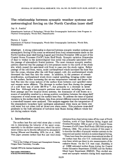 The relationship between synoptic weather systems and