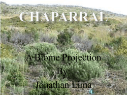 A Biome Projection By: Jonathan Lima