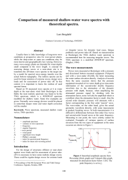 Comparison of measured shallow