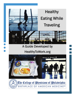 Healthy Eating While Traveling