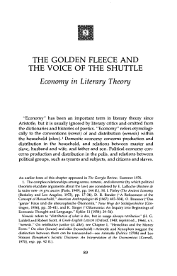 THE GOLDEN FLEECE AND THE VOICE OF THE SHUTTLE