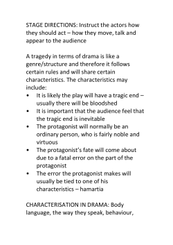 STAGE DIRECTIONS: Instruct the actors how they should act &ndash; how