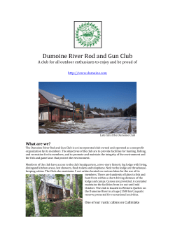 Dumoine River, Rod and Gun Club in Quebec