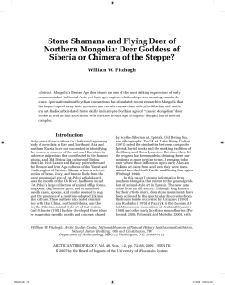 Stone Shamans and Flying Deer of Northern Mongolia: Deer