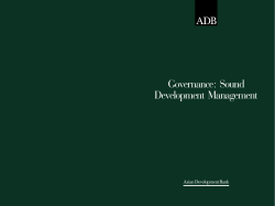 Governance: Sound Development Management