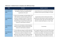 Detailed Answers to Questions from AER Issues Paper