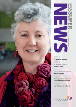 ESSSuper News for Pension Members Summer 2013 (PDF 588.6KB)