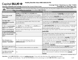 Healthy Benefits Value HMO 6300.50 STD