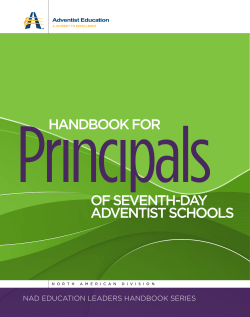 Principal`s Handbook - Adventist Education