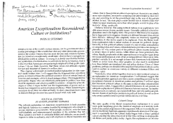 American Exceptionalism Reconsidered