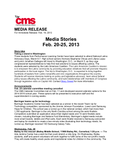 Media Stories Feb. 20-25, 2013 - Charlotte