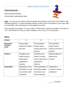 Equivalent Fractions