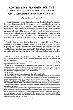 contingency planning for the administration of justice during civil