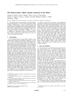 The Mairan domes: Silicic volcanic constructs on the Moon