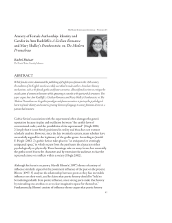 Anxiety of Female Authorship