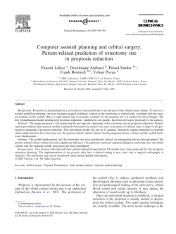 Computer assisted planning and orbital surgery - TIMC-IMAG