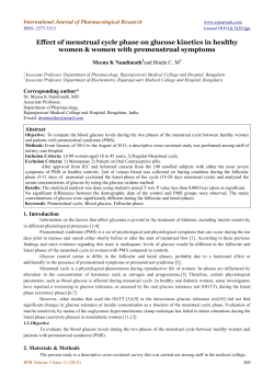 Effect of menstrual cycle phase on glucose kinetics in healthy