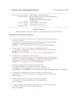 Curriculum Vitae - Basque Center for Applied Mathematics
