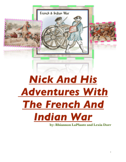 Nick And His Adventures With The French And Indian War