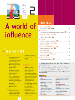 A world of influence