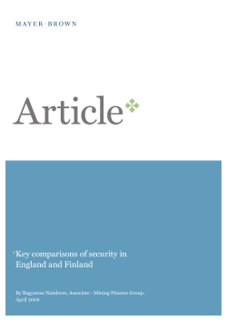 Key comparisons of security in England and Finland