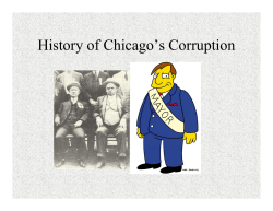 History of Chicago`s Corruption