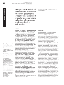 Design characteristic of randomised controlled trials for
