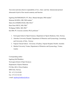Test-retest and intra-observer repeatability of two-, three